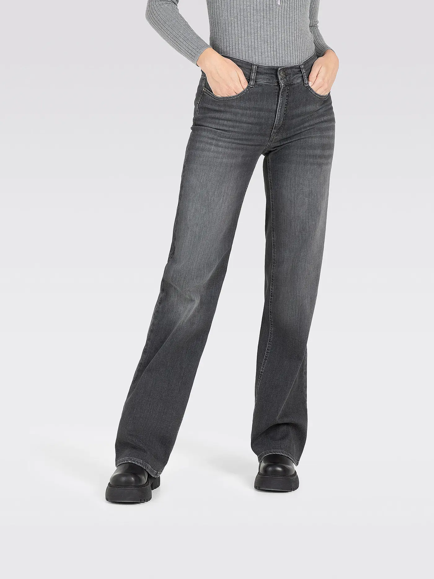 MAC | Jeans Wide Leg | grau